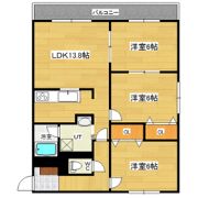 ステイツ中ノ島の間取り画像
