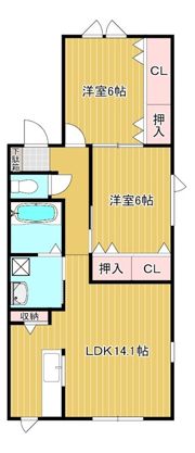 ハイツカノンの間取り画像