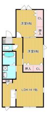 ハイツカノンの間取り画像