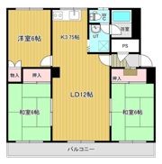ツチヤハイツの間取り画像