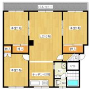 ツチヤハイツの間取り画像