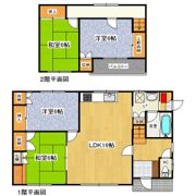 早坂貸家（中央三輪）の間取り画像