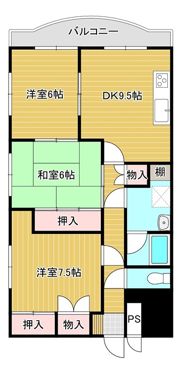 オ・ドミール中の島の間取り画像