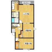 コーポふかざわの間取り画像