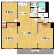 ツチヤハイツの間取り画像