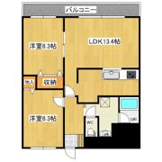 ステイツ中ノ島の間取り画像