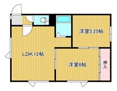 東陵ハイツの間取り画像