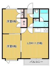 第2ハイツ北美の間取り画像