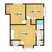 ハピネス南の間取り画像