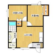 ハピネス東の間取り画像