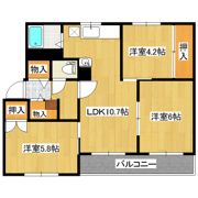 クラージュ春光IIの間取り画像
