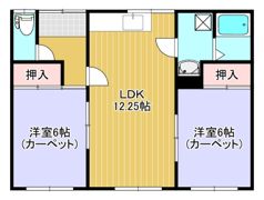 尾井貸家3（無加川町）の間取り画像