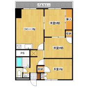 レジデンスコスモの間取り画像