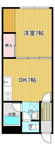 スリーエーマンション3の間取り画像