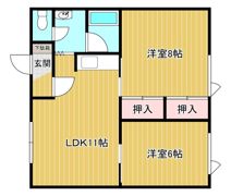 パークハイツ中の島の間取り画像