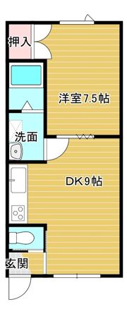 KIハイツの間取り画像