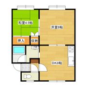 河口マンションBの間取り画像