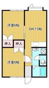 コーポサーフライフの間取り画像