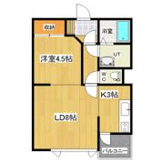 ハイツあしたばの間取り画像