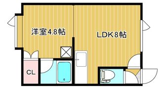 ハウス6条の間取り画像