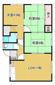 林貸家（朝日町）の間取り画像