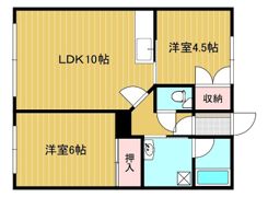 渋野マンションの間取り画像