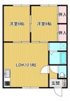 長谷部マンションの間取り画像