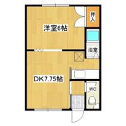 アサカワハイツの間取り画像