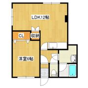 夕陽ヶ丘ハイツの間取り画像