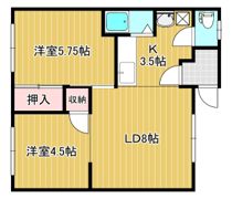 コーポ小田の間取り画像