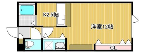 パセオ常盤Aの間取り画像