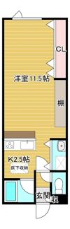 パセオ常盤Bの間取り画像