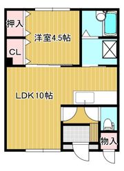 ルポザント三輪の間取り画像
