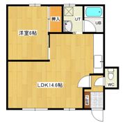 末広ハイツ（常呂町）の間取り画像