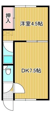 東陵ハイツの間取り画像