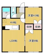 美山ハイツの間取り画像