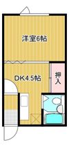 コーポ文京1の間取り画像