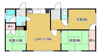 矢野貸家（上ところ）の間取り画像