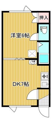 第8日研ハイツの間取り画像