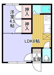 ホワイトヴィレッジAの間取り画像