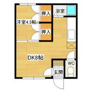 ホワイトヴィレッジAの間取り画像