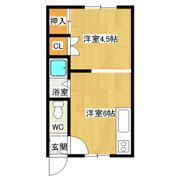 コーポラスみやびの間取り画像