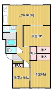 プレジデント北見の間取り画像