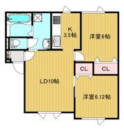 コーポライブリーの間取り画像