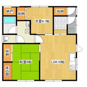 遠田貸家（東陵町）の間取り画像