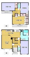 緑ヶ丘2丁目薩川貸家の間取り画像