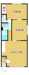 白土ハイツの間取り画像