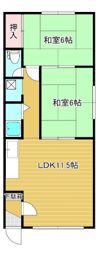 白土ハイツの間取り画像
