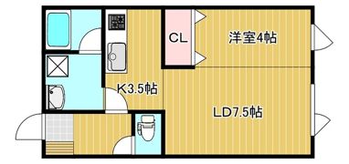 アプリコットあおばBの間取り画像