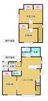 とん田西町拓北貸家C棟の間取り画像
